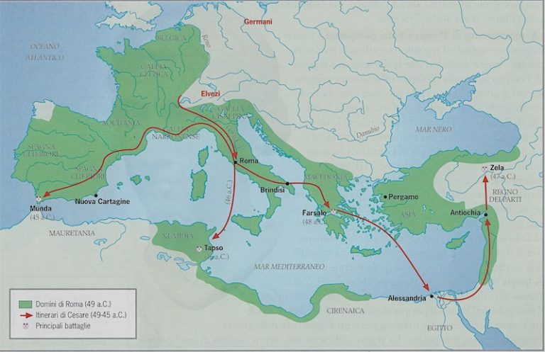 Guerra Civile Del 49 45 A C Cesare Contro Pompeo Studia Rapido